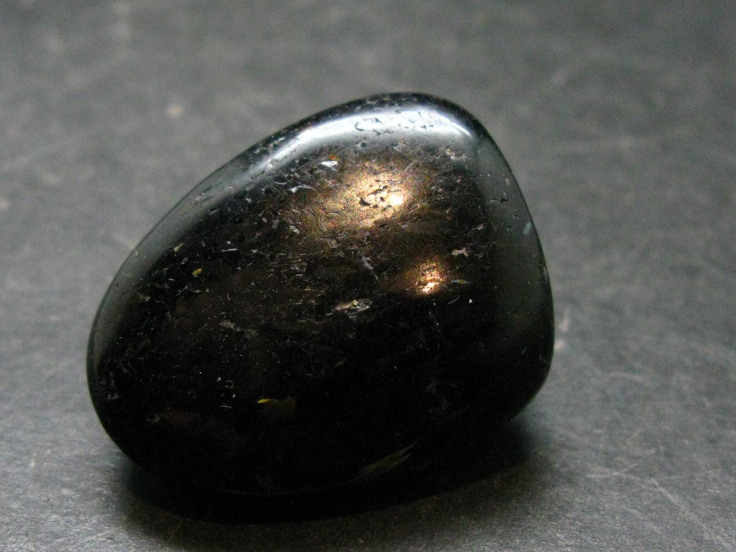 Rare Nuumite Nuummite Tumbled Stone From Greenland - 22.28 Grams - 1.2"