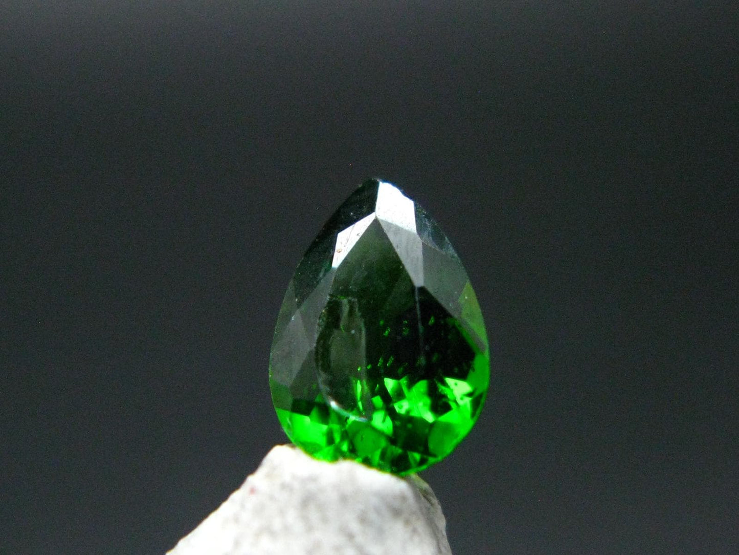 Chrome Diopside Gem Cut Stone From Russia - 0.68 Carats