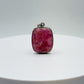 Cobalto Calcite Silver Pendant Pink Crystal Gemstone Necklace Natural Stone Unique Jewelry Gift