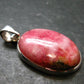 Rare Pink Tugtupite Sterling Silver Pendant From Greenland - 1.5" - 5.85 Grams