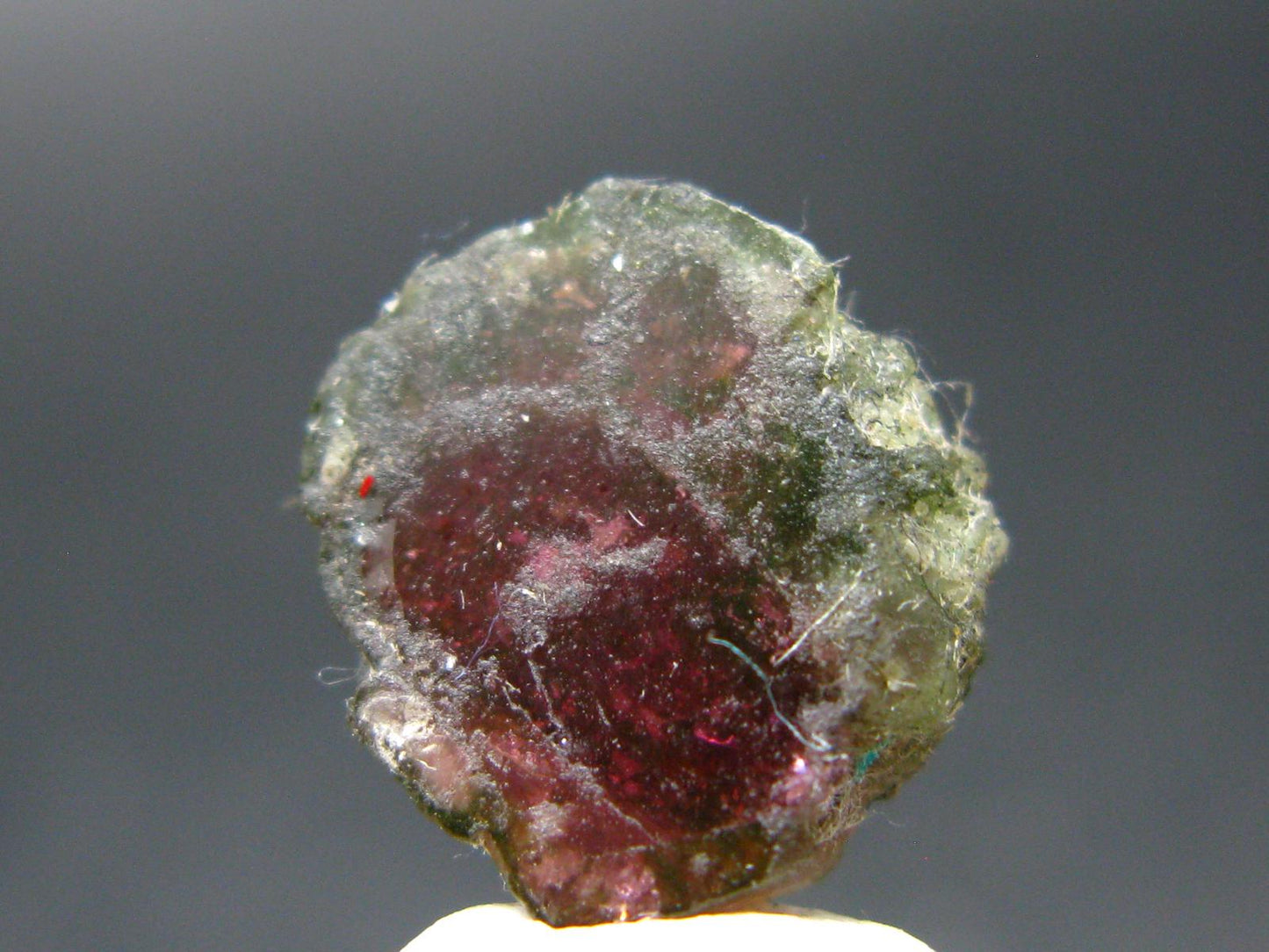 Rare Watermelon Tourmaline Crystal Slice From Brazil - 4.41 Carats