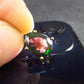 Rare Black Opal Gold Plated Silver Pendant from Australia 0.7" - 1.23 Grams