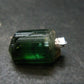Gem Green Tourmaline Crystal Silver Pendant From Brazil - 1.0" - 4.52 Grams