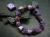 Charoite Genuine Bracelet ~ 7 Inches ~ 12mm Facetted Beads