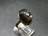 Unpolished Elite Shungite Silver Ring from Russia - Size 8 - 5.35 Grams