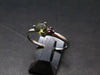 Moldavite Tektite Silver Ring from Czech Republic - Size 8.75 - 1.51 Grams