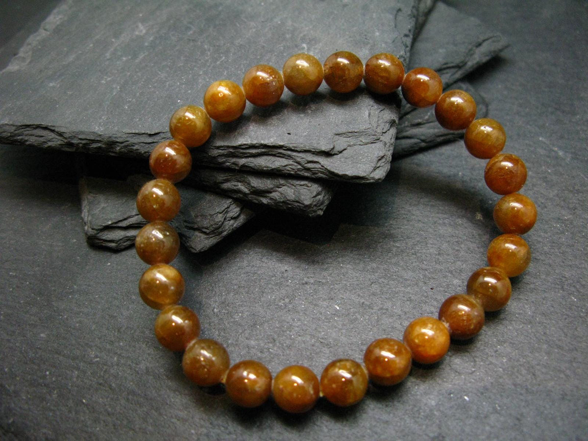 AAA Grade Gem Yellow Sapphire Genuine Bracelet ~ 7 Inches ~ 8mm Round Beads