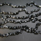 Set of Three Natural Snowflake Obsidian Free Form Bead Necklace from USA - 17.5'' Each