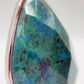Chrysocolla Pendant Faceted Blue Green Gemstone Silver Necklace Statement Jewelry Natural Stone Gift
