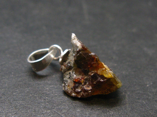 Sphalerite 925 Silver Pendant from Spain - 0.6" - 5.80 Grams