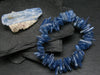 Blue Kyanite Genuine Bracelet ~ 7 Inches ~ 15mm Tumbled Beads