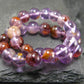 Cacoxenite in Amethyst Genuine Bracelet ~ 7 Inches ~ 6mm Round Beads