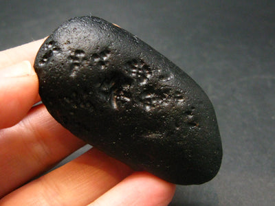 Rare Large Black Tibetan Tektite Tumbled Stone from Tibet - 2.2" - 36,92 Grams