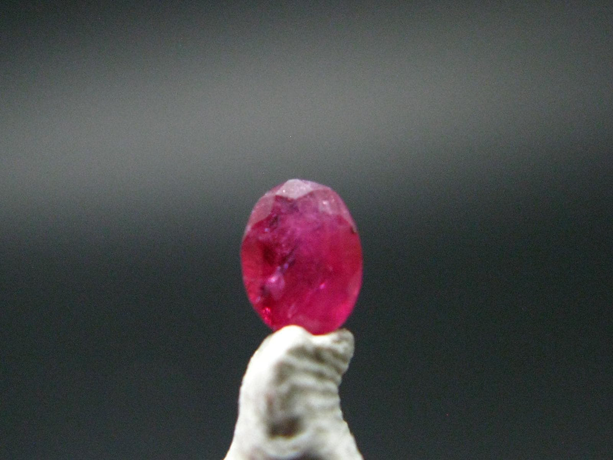 Beautiful Rare Gem Bixbite Red Beryl Emerald Cut Stone From Utah USA - 0.15 Carats - 4.1x3.1mm