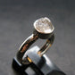 Gray Herderite Silver Ring from Africa - Size 6 - 1.94 Grams