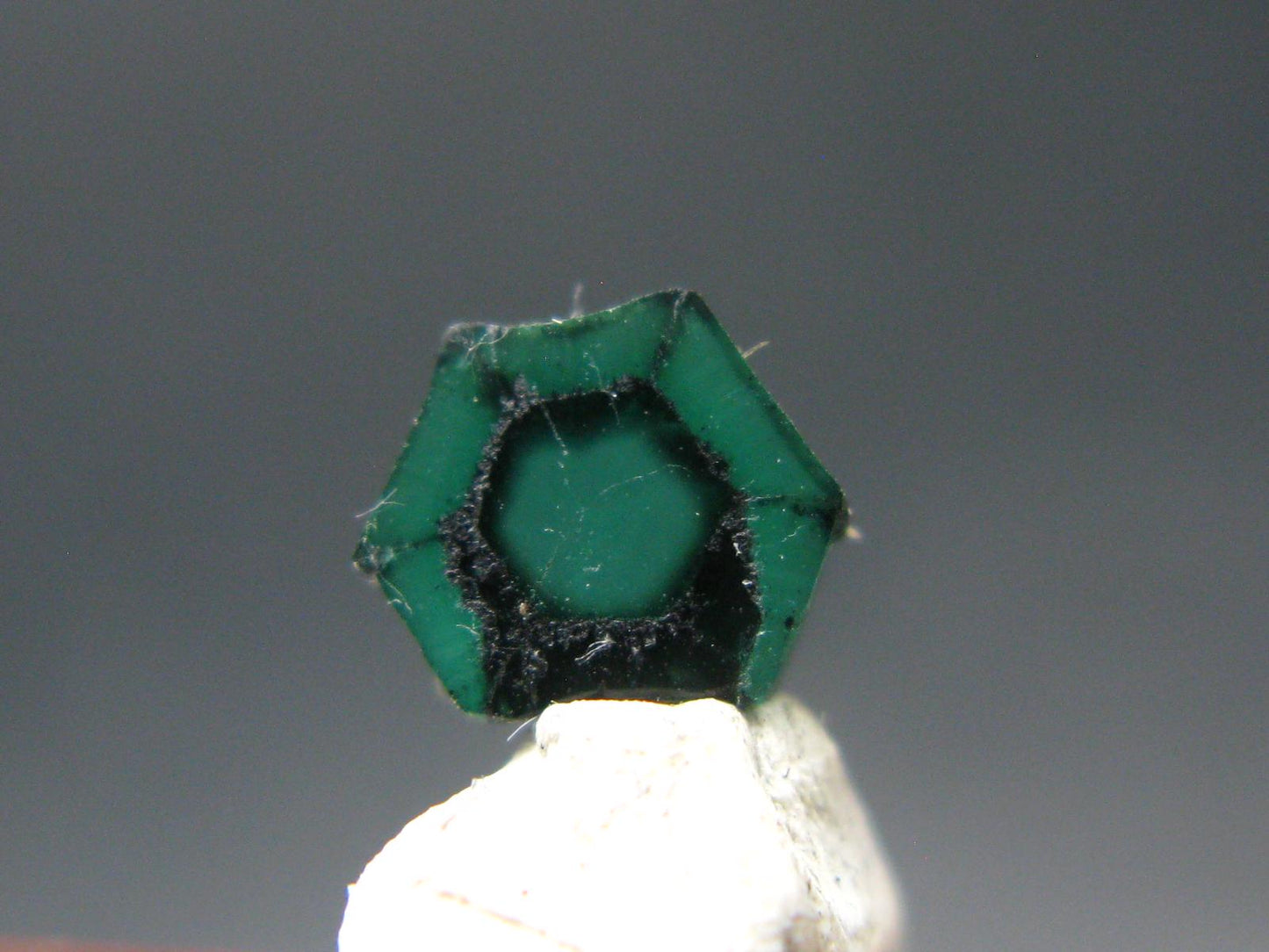 Beautiful Rare Gem Trapiche Emerald From Colombia - 0.65 Carats - 6x5mm