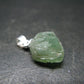 Extremely Rare Raw Gem Green Kornerupine Silver Pendant Crystal From Tanzania - 1.74 Grams - 0.7"