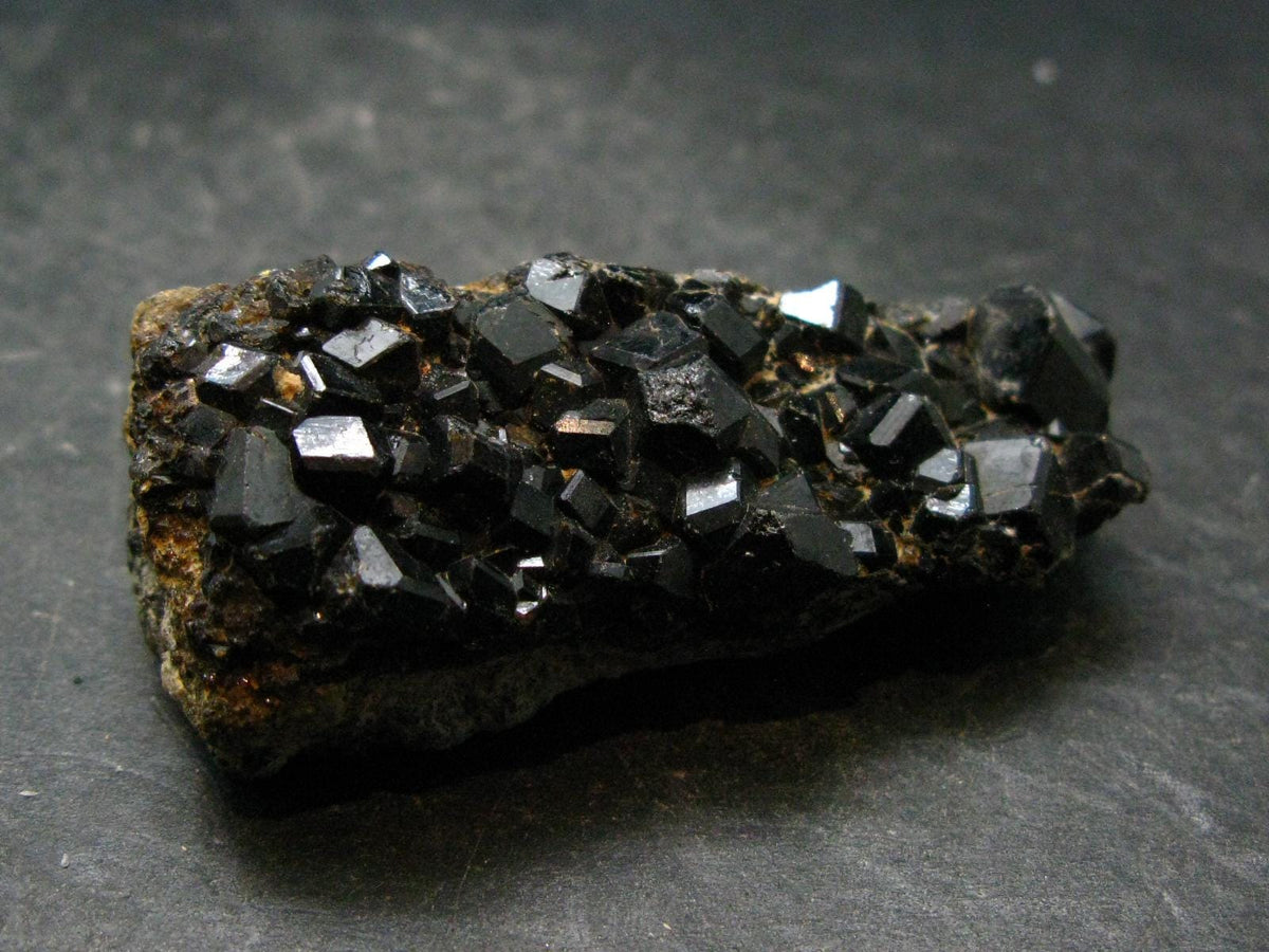 Black Melanite Andradite Garnet Cluster From Mali - 2.1" - 38.90 Grams