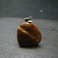 Rare Tumbled Brownish Pink Bustamite Silver Pendant with Attractive Pattern From South Africa - 1.0" - 7.23 Grams