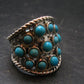 Genuine Turquoise Sterling Silver Ring - 9.48 Grams - Size 9.25