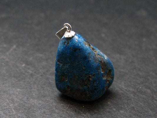 Shattuckite Silver Pendant from Namibia - 1.2" - 9.78 Grams
