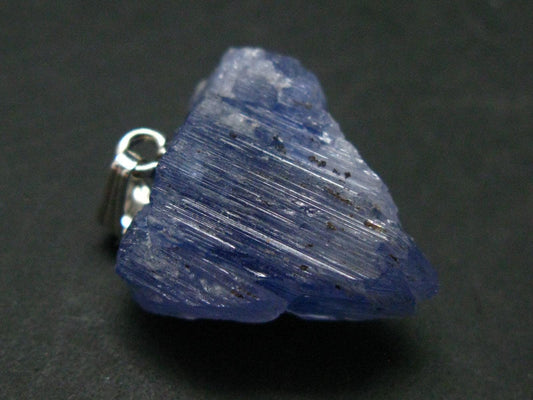 Tanzanite Pendant In Sterling Silver From Tanzania - 1.1" - 7.96 Grams