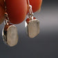 Natrolite Silver Earrings From Russia - 2.82 Grams