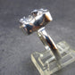 Large Meteorite Campo Del Cielo Sterling Silver Ring from Argentina - 3.93 Grams - Size 8