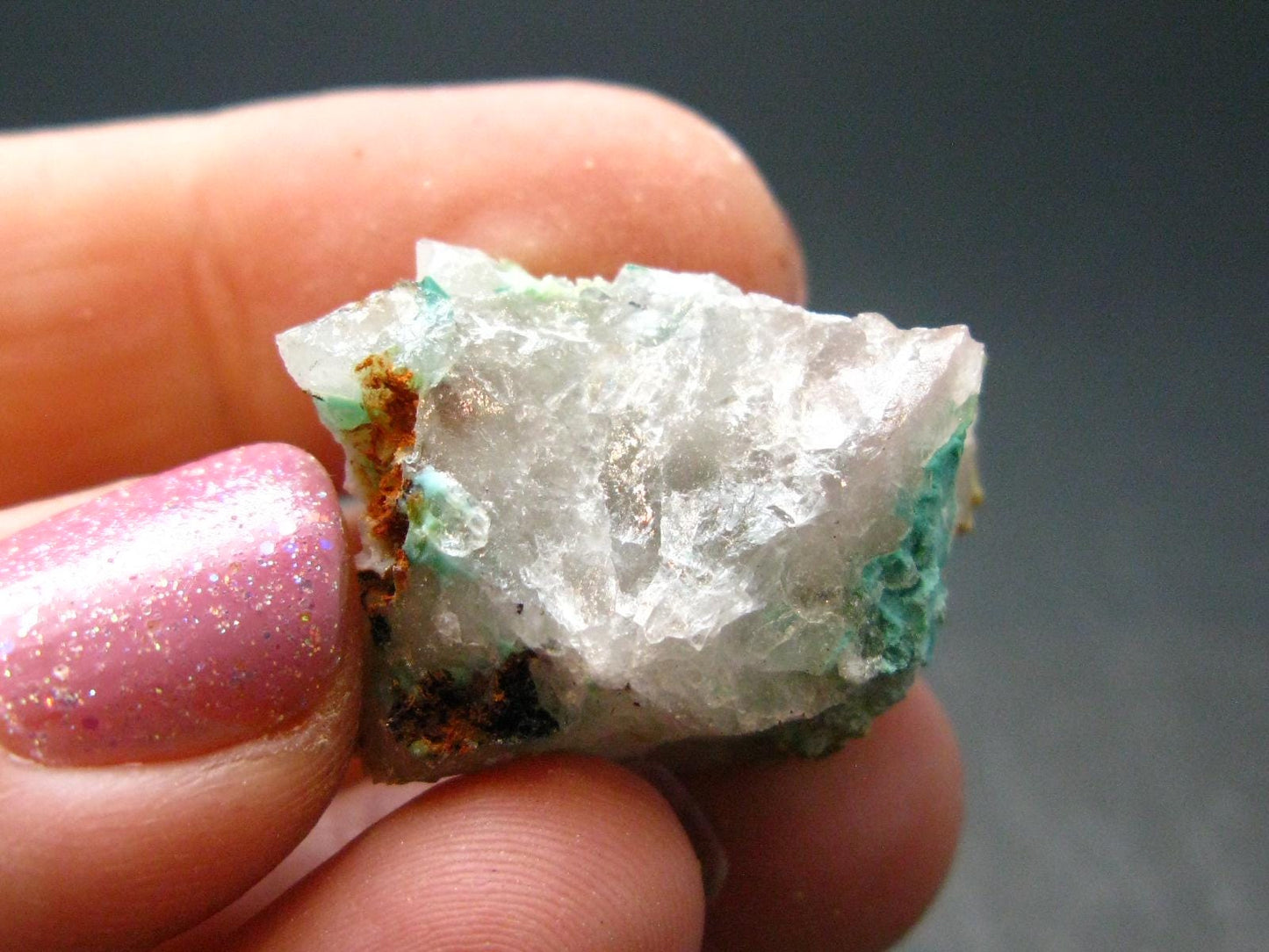 Rare Ajoite in Quartz Crystal from South Africa - 1.0" - 6.56 Grams