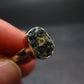 Blue Lazulite Silver Ring From Pakistan - Size 8 - 2.54 Grams