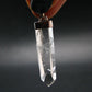 Lemurian Quartz Crystal Pendant From Brazil - 1.9" - 6.1 Grams