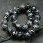 Snowflake Obsidian Genuine Bracelet ~ 7 Inches ~ 6mm Round Beads