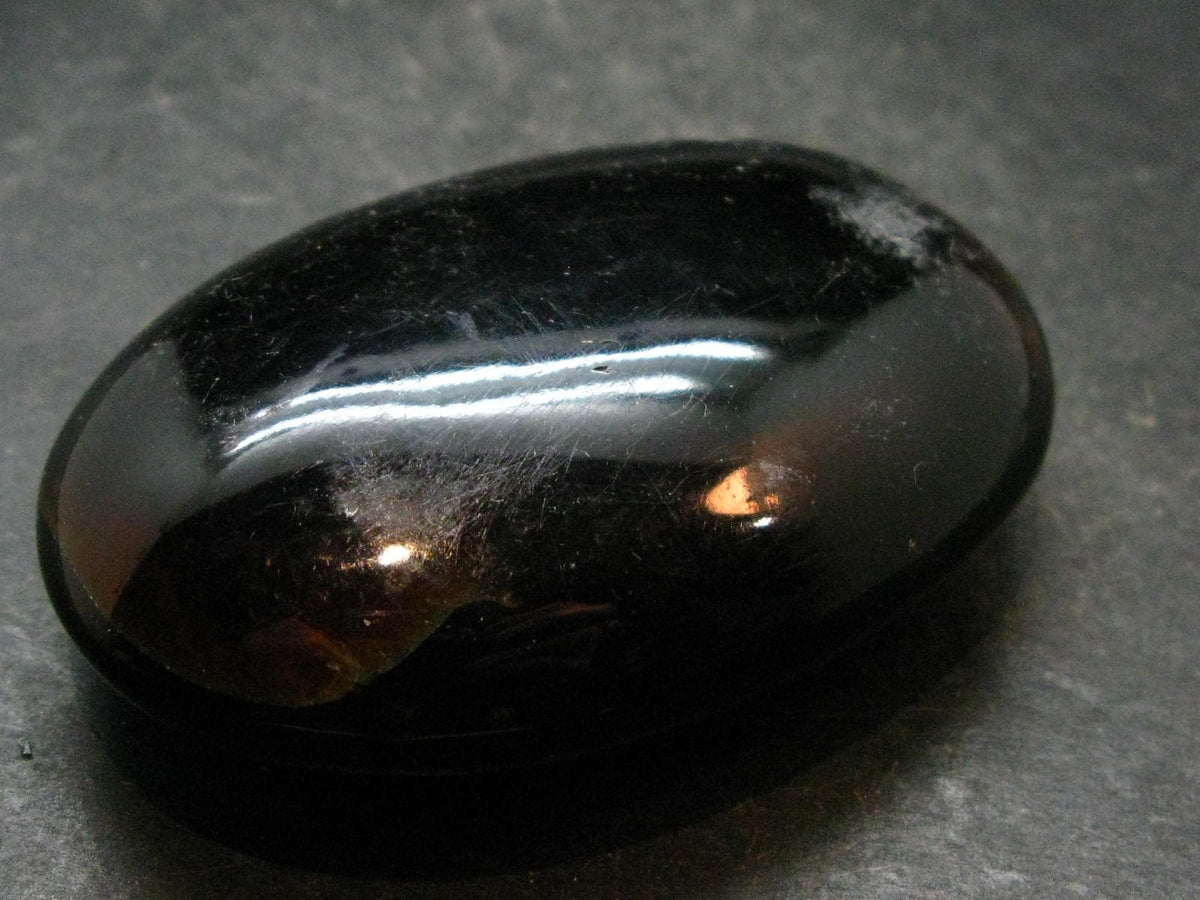 Rare Large Blue Amber Tumbled Piece Fluorescent From Indonesia - 2.5" - 34.56 Grams