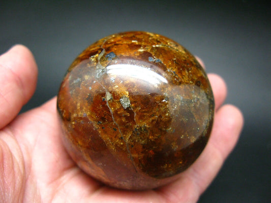 Rare Spessartine Garnet Sphere Ball From Tanzania - 2.5" - 480 Grams