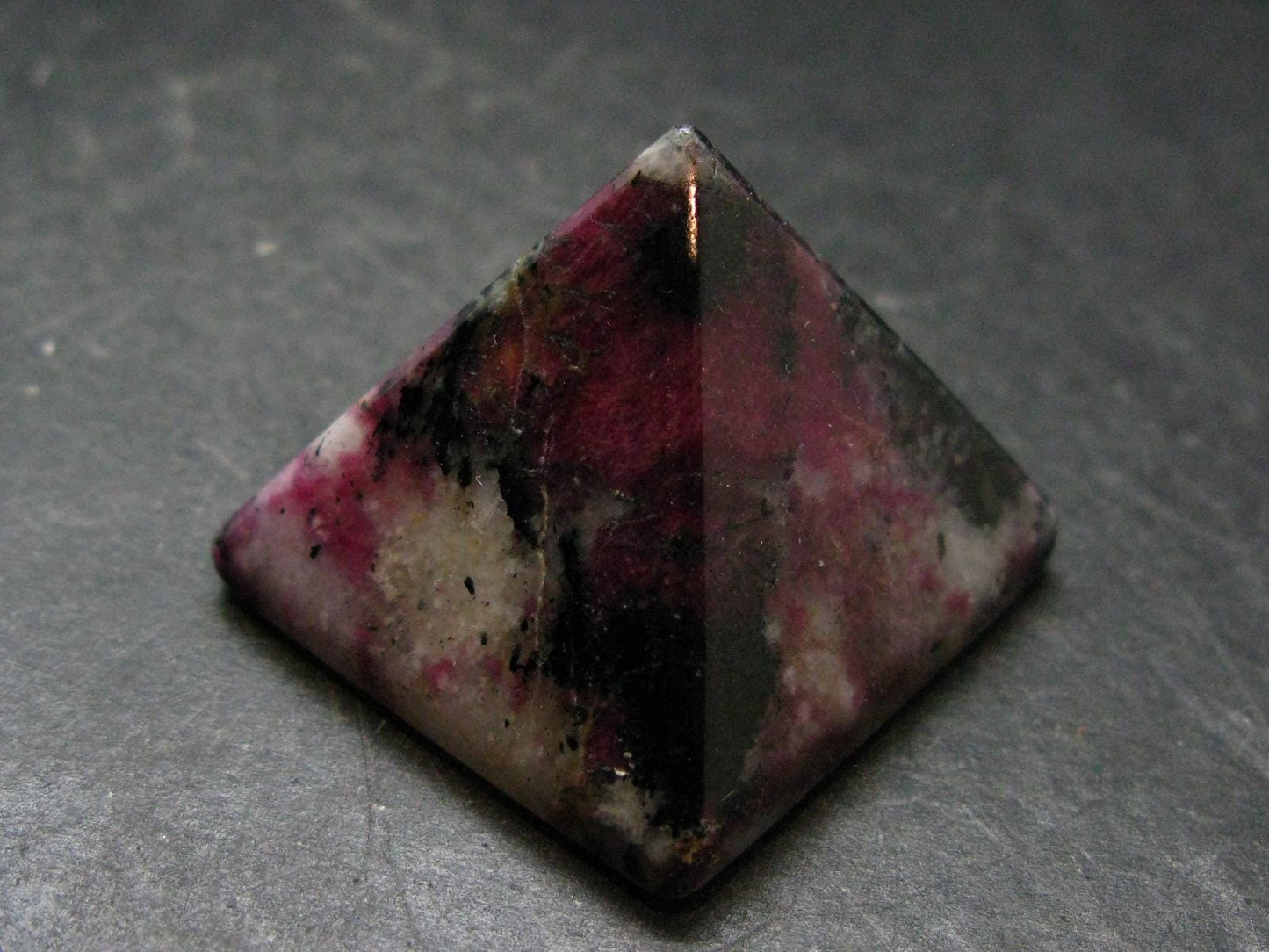 Rare Eudialyte And Aegirine Pyramid From Russia - 1.1" - 37.0 Grams