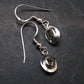 Moldavite Tektite Silver Earrings from Czech Republic - 1.90 Grams