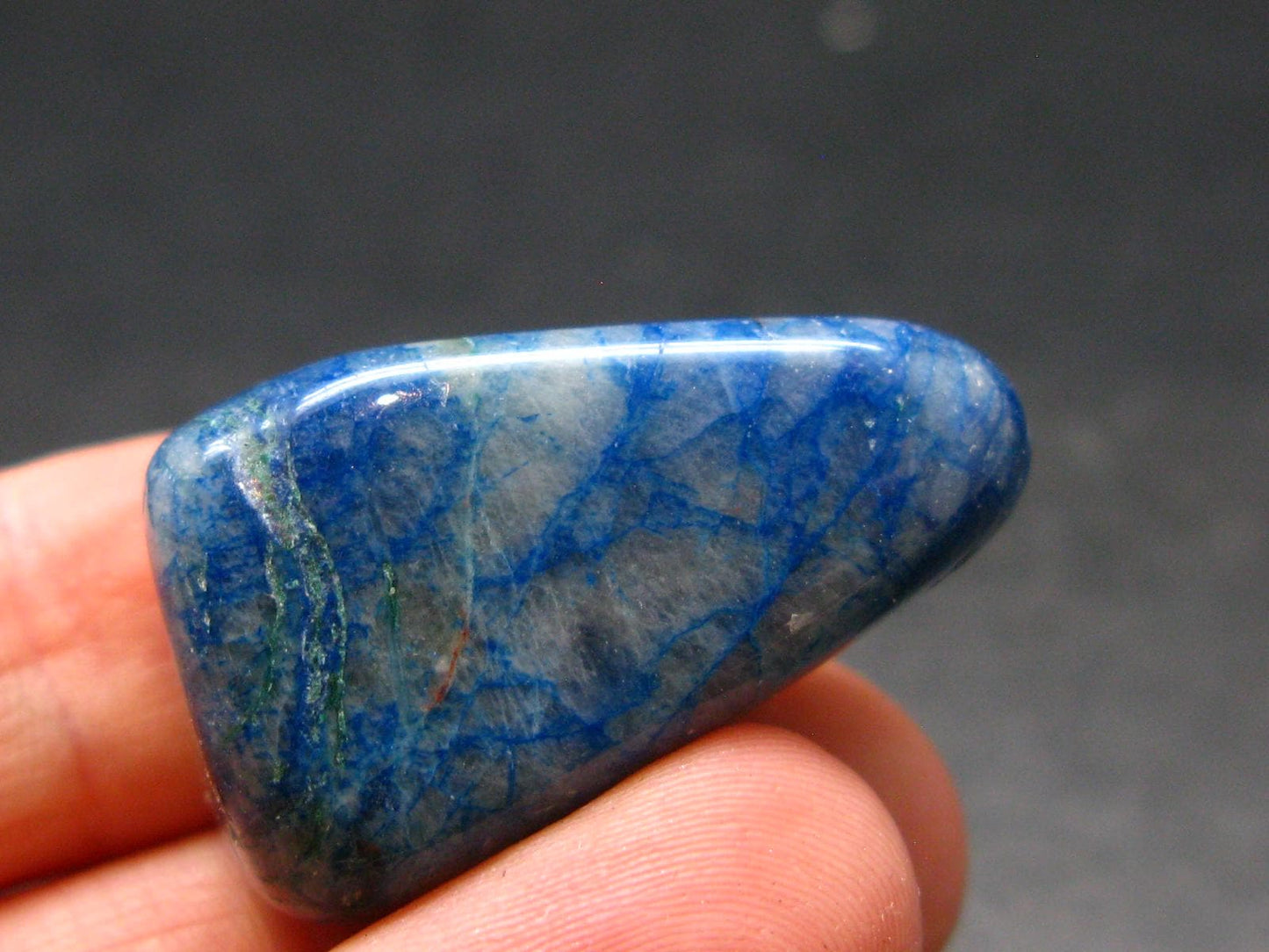 Shattuckite Tumbled Stone from Namibia - 1.1" - 14.31 Grams