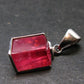 Rhodochrosite Sterling Silver Pendant From Alma Colorado - 0.9" - 2.97 Grams