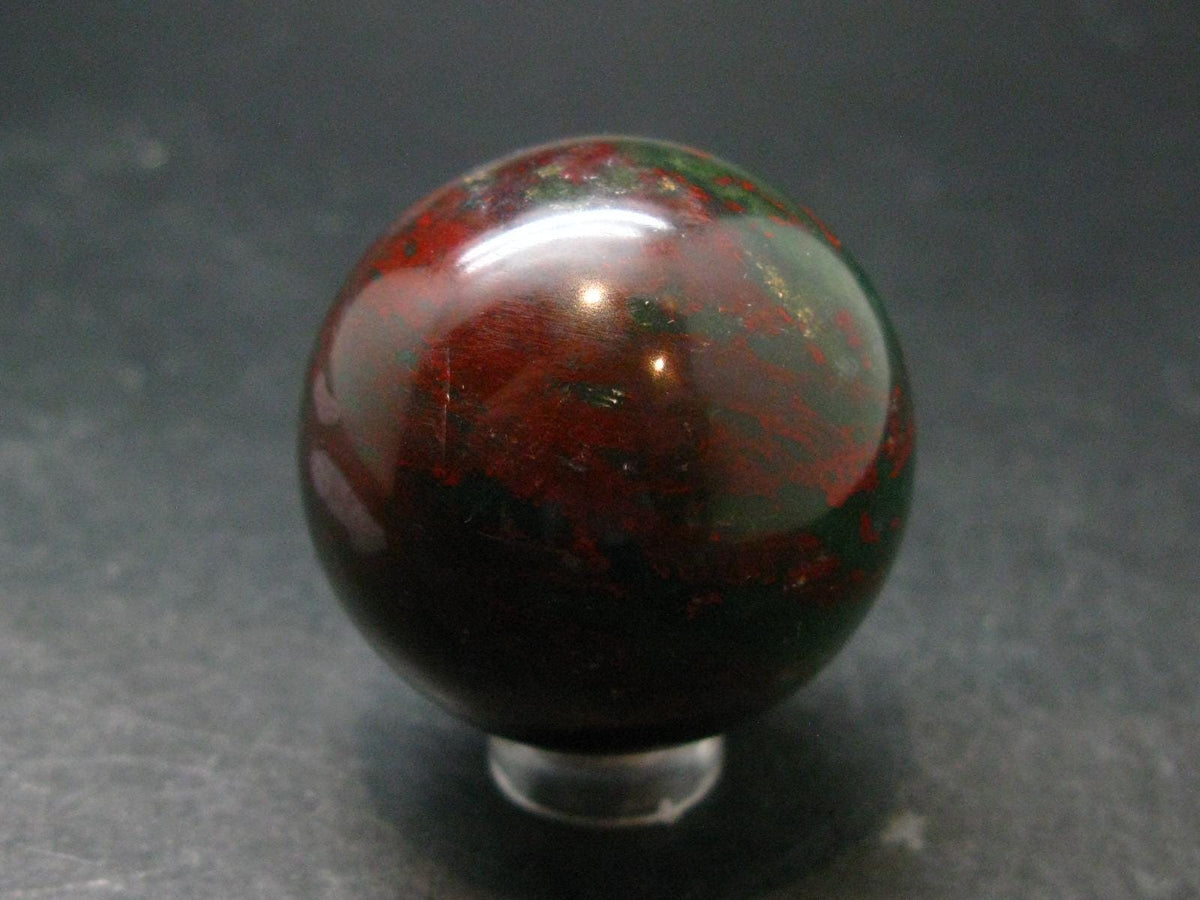 Bloodstone Sphere From India - 1.5" - 76.08 Grams