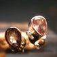 Alexandrite Gem Silver Stud Earrings From Russia - 0.88 Grams