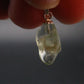 Green Herderite Tumbled Stone Silver Pendant From Pakistan - 0.7" - 1.0 Grams