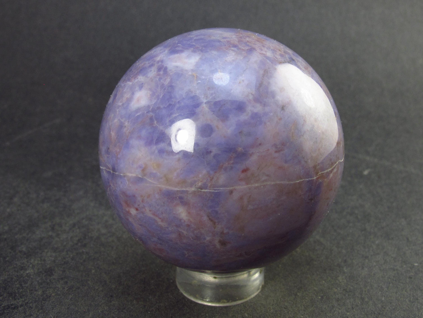 Purple Jade Sphere Ball from Turkey - 1.6" - 103.8 Grams