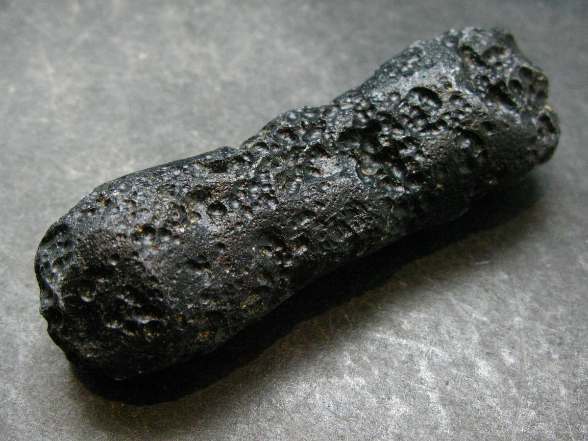 Rare Large Black Tibetan Tektite Raw Piece from Tibet - 2.8" - 47.95 Grams
