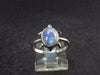 Natural Glow From Inside Moonstone 925 Silver Ring - 1.85 Grams - Size 5.5