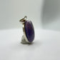 Tiffany Stone Pendant Purple Opal Fluorite Gemstone Silver Necklace Rare Natural Stone Jewelry Gift