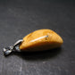 Amber Tumbled Silver Pendant From Poland - 1.4" - 3.03 Grams