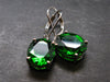 Helenite Gaia Stone Gem Sterling Silver Earrings From Washington - 7.0 Carats