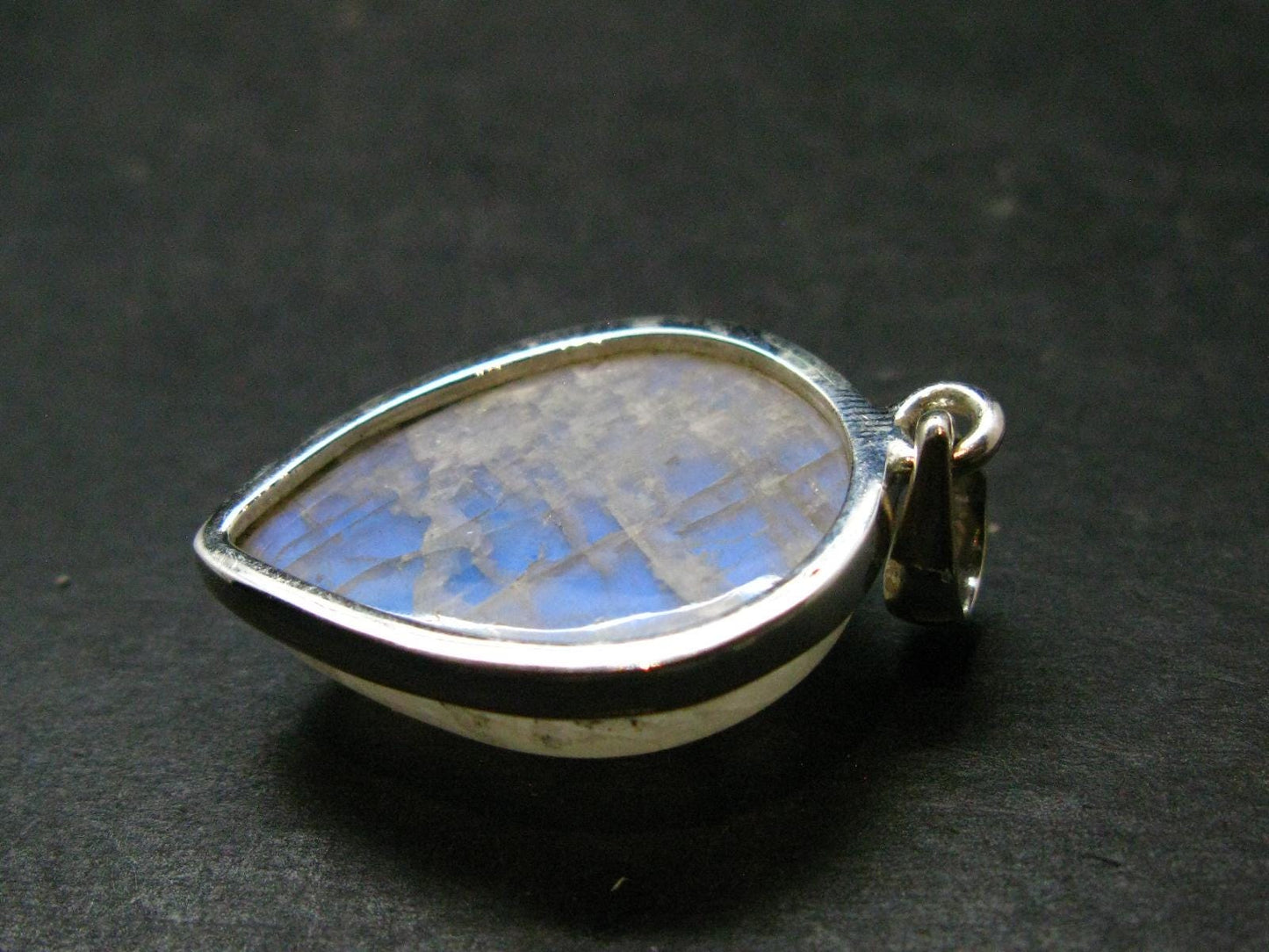 Natural Glow From Inside Moonstone 925 Silver Pendant - 3.7" - 8.48 Grams