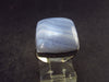 Gem of Ecology!! Natural Soft Blue Lace Agate Holly Agate Silver Ring from Namibia - 5.6 Grams - Size 5