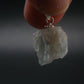 Rare Raw Blue Euclase Gem Crystal Silver Pendant from Zimbabwe - 0.8" - 2.23 Grams
